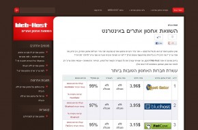 Web-Host השוואת אחסון אתרים
