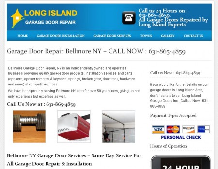 בניית אתר לשיפוצניק בארה"ב – RC Garage Door Repair